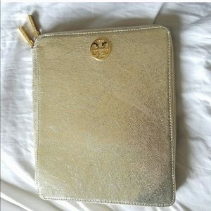 Tory Burch IPad Case Gold Sparkle